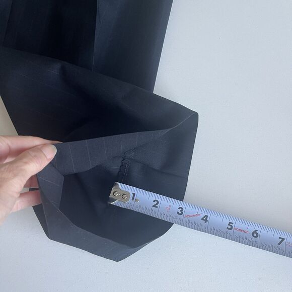 Brooks Brothers Brooksease Suit Set 44R 36x28 Navy Pinstripe Wool Heritage Vtg - Picture 14 of 16